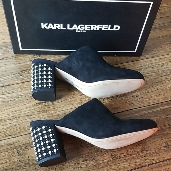 Karl Lagerfeld Paris Serin Studded Mules - Picture 7 of 7